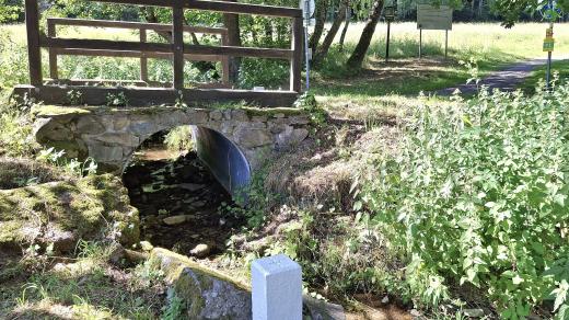 Hraniční potok u Vyššího Brodu