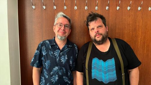 Filip Noubel a Petr Minařík v ArtCafé