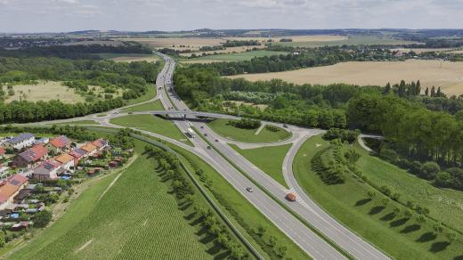 Zahájení stavby I/12 Běchovice – Úvaly, vizualizace části budoucího obchvatu