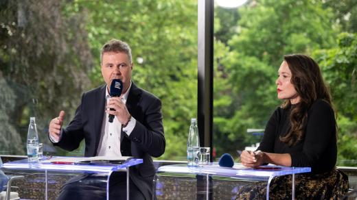 Roman Roun (Stačilo!) a Gabriela Sedláčková (Motoristé)