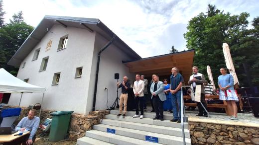 Otevření zrekonstruované horské chaty na vrcholu hory Libín u Prachatic