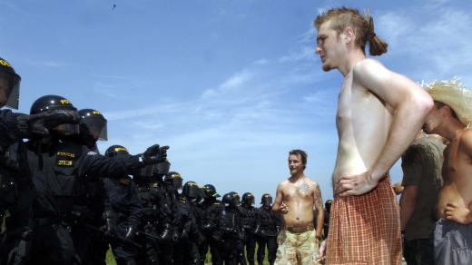 Policejní zásah na CzechTek 2005