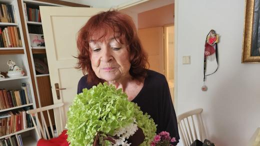 Hlasatelka Pavla Pešatová v čase 89. narozenin