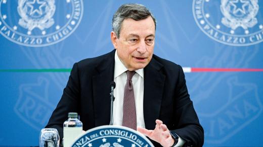 Italský premiér Mario Draghi
