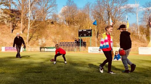Trénink softballového klubu Hladoví Hroši Sezimovo Ústí