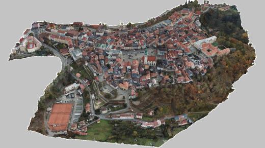 Digitální 3D model historického jádra města Tábor vytvořil spolek Naše historie