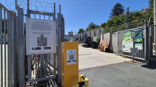 Sběrný dvůr v Bílovicích nad Svitavou