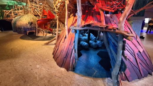 Expozice Mraveniště v galerii Sladovna v Písku