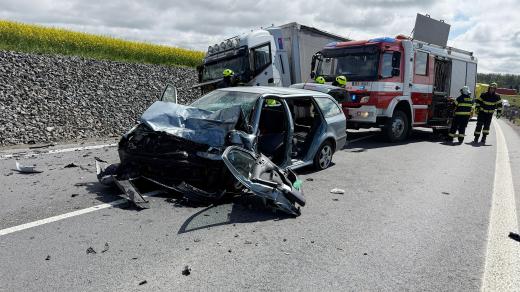 Dopravní nehoda u Opatovce na Svitavsku