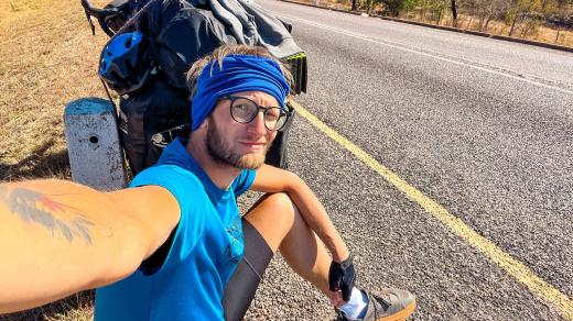 I když je cesta přes Afriku plná setkání, většinu času je Tadeáš Šíma sám se sebou