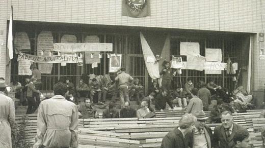 Živá barikáda v srpnu 1968