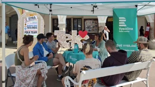 Živé vysílání Českého rozhlasu Vysočina z festivalu Prázdniny v Telči