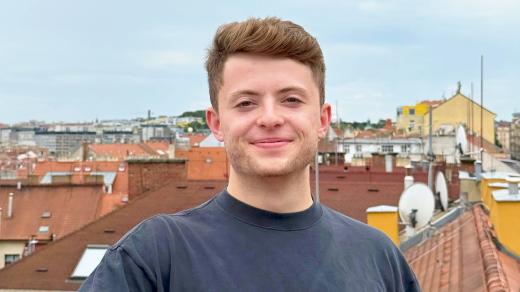 Vojtěch Hlavenka (22 let), podnikatel, který stojí za zařízením, které monitoruje organismus a během několika minut změří hladinu stresu i míru regenerace