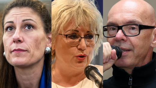 Zleva Eva Decroix (ODS), Margita Balaštíková a Oto Klempíř