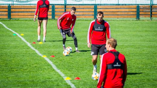 Fotbalisté, Dynamo České Budějovice, trénink