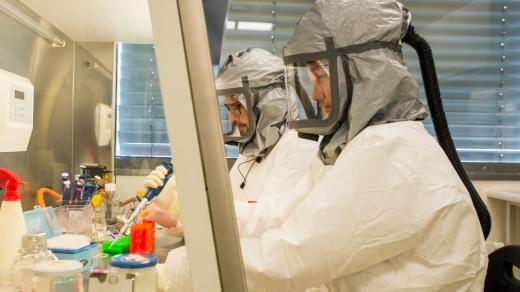 Mikrobiologická laboratoř s vysokým stupněm zabezpečení Biologického centra Akademie věd v Českých Budějovicích