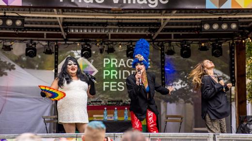 Chi Chi Tornádo, Karel Vladyka a Eliška Soukupová na Prague Pride