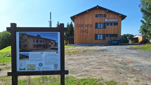 Nová turistická chata na Čerchově