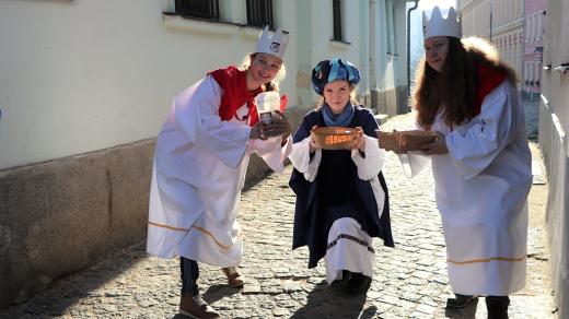 Tříkrálová sbírka v Jindřichově Hradci