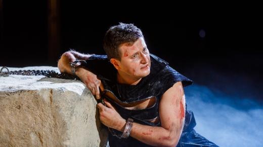 Operu Dalibor uvádí Jihočeské divadlo v prozatímním areálu Bouda na Mariánském náměstí v Českých Budějovicích