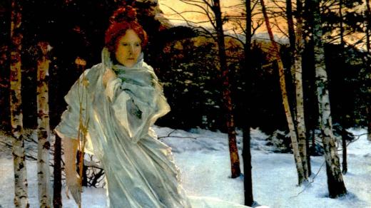 Vojtěch Hynais: Zima (1890)