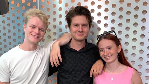 Skupina Oriana, zleva Tomáš Josef, Vojtěch Dán a Michaela Klimendová