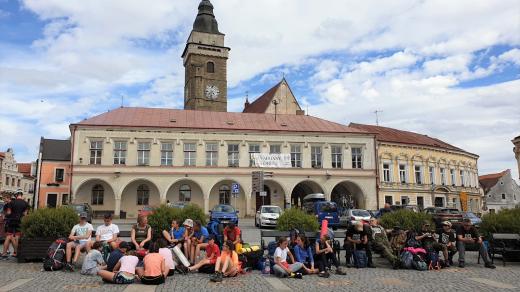 Jihočeské Slavonice během letní turistické sezóny