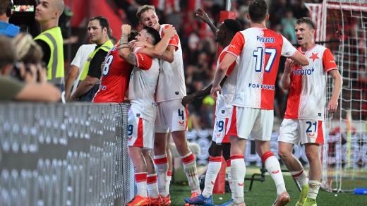 Slávisté slaví góla Jana Bořila proti Teplicím