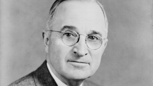 Americký prezident Harry Truman na snímku z roku 1945