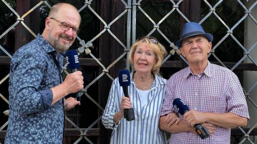 Václav Žmolík na návštěvě u Jaroslava a Lucie Němečkových