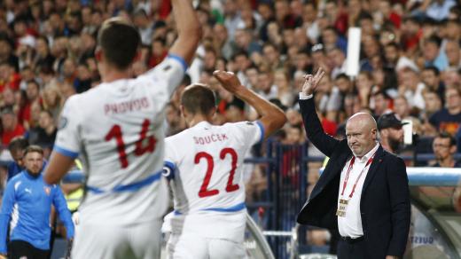 Trenér české reprezentace Ivan Hašek