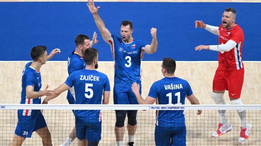 Čestí volejbalisté slaví