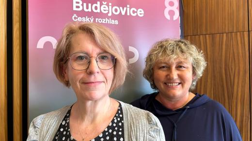 Ředitelka Domova pro seniory Máj v Českých Budějovicích Petra Rohová a vedoucí sociálního úseku Dagmar Dvořáčková