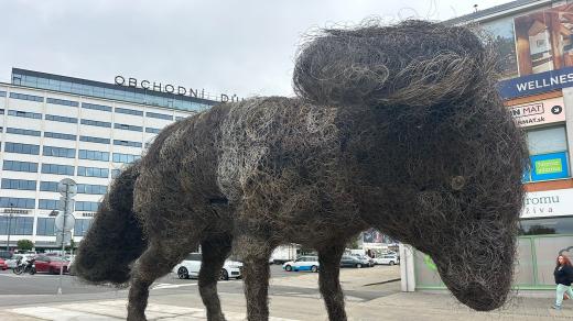 Vulpes Gott Dratoslav von Mischling od sochaře, malíře a hudebníka Františka Skály, Zlín, v rámci výstavy Němá tvář (Krajská galerie výtvarného umění ve Zlíně)