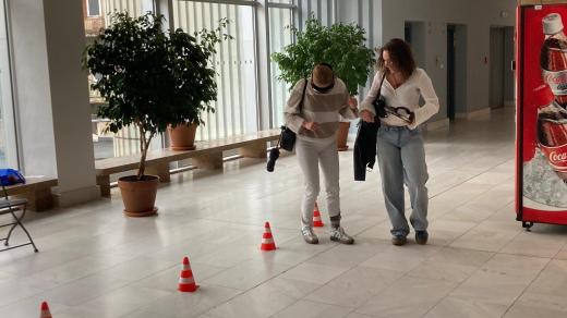Safety Road v Ústí nad Labem: středoškoláci si moli na simulátoru vyzkoušet, jak nebezpečné je řídit opilý