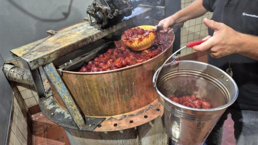 Chvalčov, zahrádkáři, vaření povidel