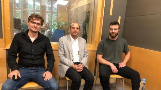 Debata – Zlínský kraj 16. 9. 2025: Antonín Foltýn (Hnutí Generace), Tomáš Hamrlík (Koruna Česká) a Samuel Creeps (Voluntia)