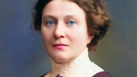 Františka Plamínková (digitálně kolorováno)