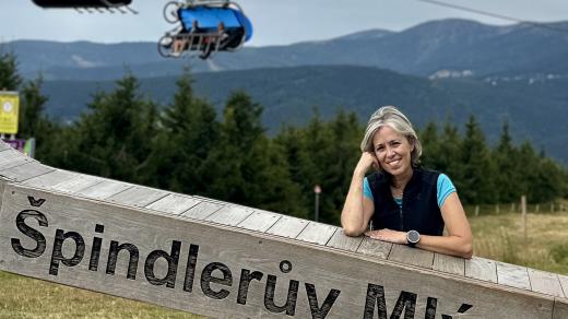 Alena Zárybnická natáčela Zálety v Krkonoších