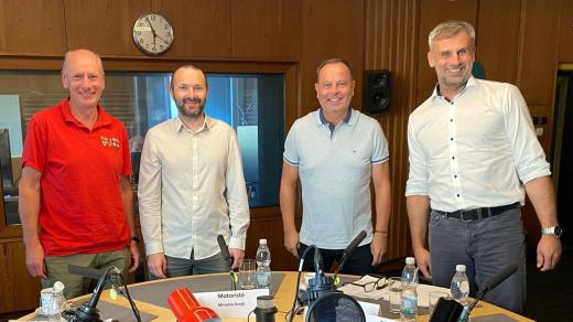 Petr Kroužil (Voluntia), Miroslav Krejčí (Motoristé), Jan Bauer (Spolu) a Jiří Zimola (Přísaha)
