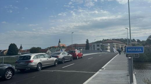 Napajedla, otevření opraveného mostu 1. září 2025