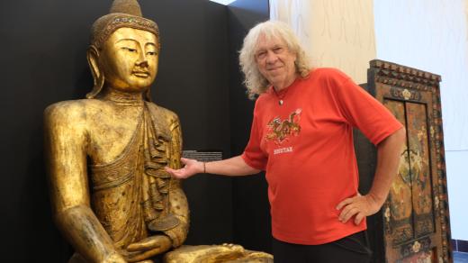 Rudolf Švaříček na výstavě MAGICKÝ HIMÁLAJ v Hradci Králové