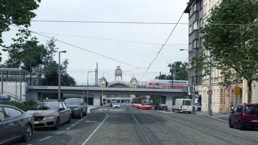 Výstaviště - pohled z kamery