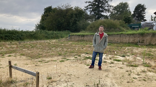 Majitel jednoho z pozemků Radek Bodlák
