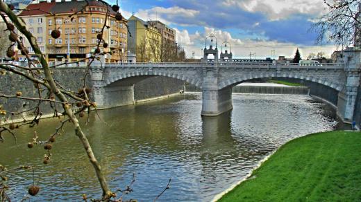 Radbuza v centru Plzně