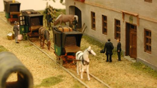 Model koněspřežné železnice České Budějovice – Linec