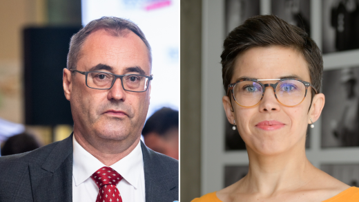 Boris Šťastný (AUTO) a Olga Richterová (Piráti)