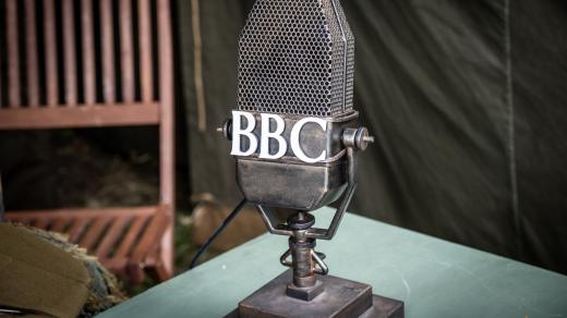 Mikrofon stanice BBC, ilustrační foto