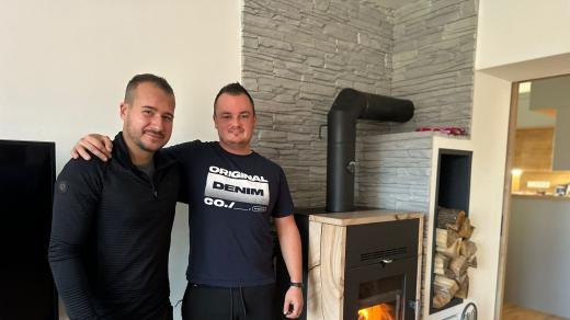 David Hujíček s kamarádem Tomášem