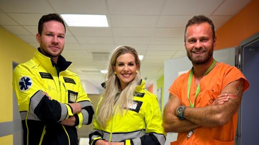 Karel Kirs, Jana Poštová a Marek Dvořák, aktéři série Urgent